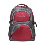 Aqsa Ability7 Designer Laptop Bag (Grey and Red) Aqsa Ability7 Designer Laptop Bag (Grey and Red)